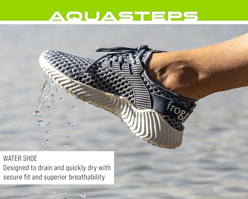 FROGG TOGGS Women's Aquasteps Water Shoes, White, 6