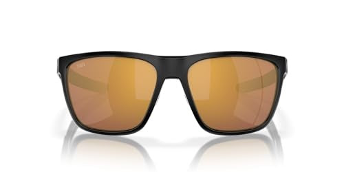Costa Ferg 580G Polarized Sunglasses, in Matte Black Frame/Gold Mirror Lens | by West Marine