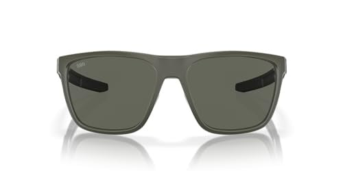 Costa Ferg 580G Polarized Sunglasses, in Matte Olive Frame/Gray Lens | by West Marine