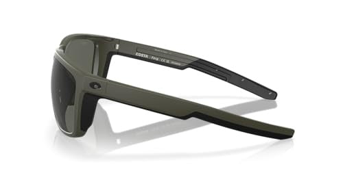 Costa Ferg 580G Polarized Sunglasses, in Matte Olive Frame/Gray Lens | by West Marine