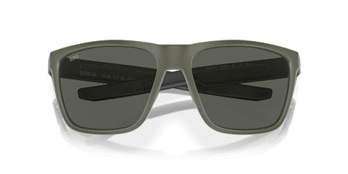 Costa Ferg 580G Polarized Sunglasses, in Matte Olive Frame/Gray Lens | by West Marine
