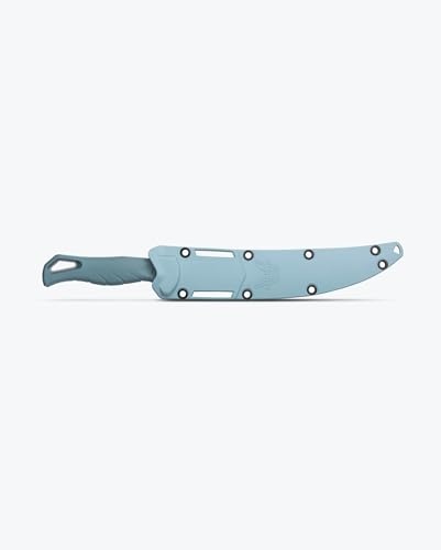 Benchmade Fishcrafter Outdoor Knife with Fixed Blade and SelectEdge Trailing Point (Depth Blue)