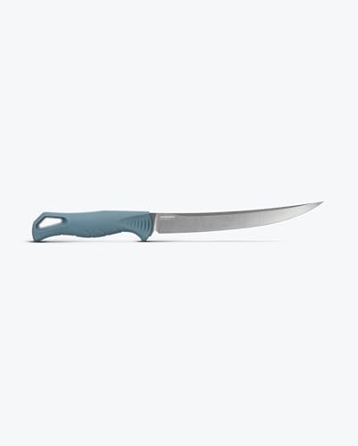 Benchmade Fishcrafter Outdoor Knife with Fixed Blade and SelectEdge Trailing Point (Depth Blue)
