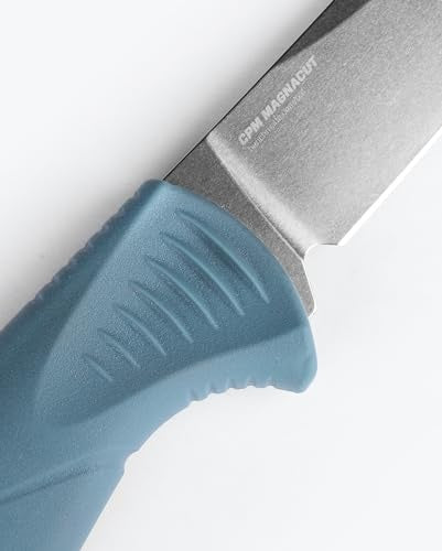 Benchmade Fishcrafter Outdoor Knife with Fixed Blade and SelectEdge Trailing Point (Depth Blue)