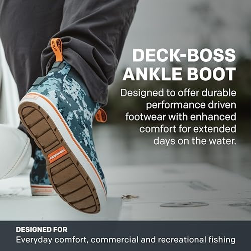 Grundéns Deck-Boss Ankle Boot, White Squall, 8