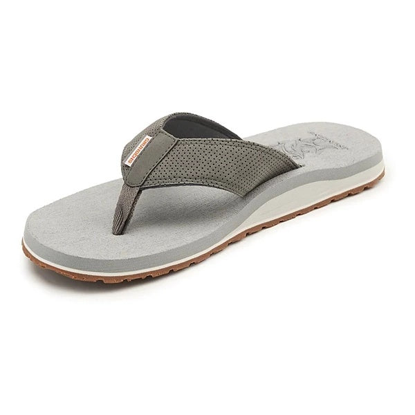 Men's Grundens Species Flip Flop Fishing Sandals Silver King