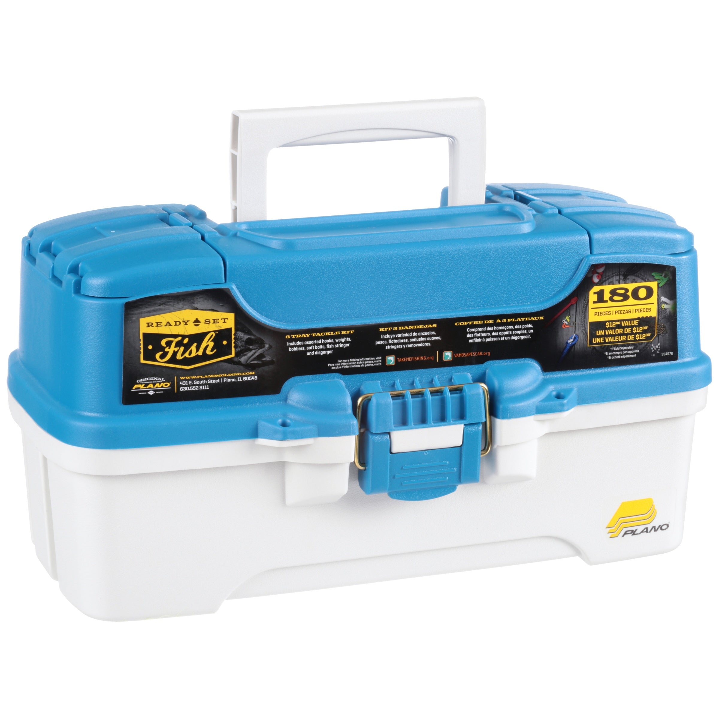 Plano Let's Fish Three-Tray Tackle Box One Size