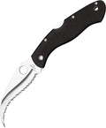 Spyderco C12GS Civilian Fully Serrated Folding Pocket Knife