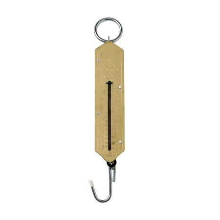 P-Line Brass Spring Scale Fish Measurement Tool - Brass