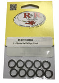 R & R Lotion SS Kite Rings