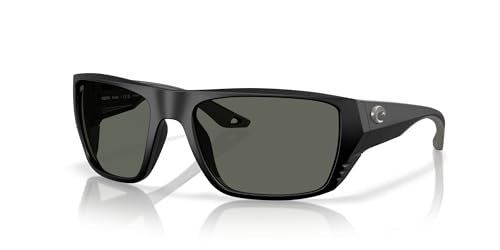 81548115 Finlet 580G Glass Polarized Sunglasses for Men - Matte Black & Gray - Large