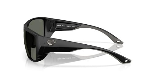 81548115 Finlet 580G Glass Polarized Sunglasses for Men - Matte Black & Gray - Large