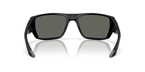 81548115 Finlet 580G Glass Polarized Sunglasses for Men - Matte Black & Gray - Large