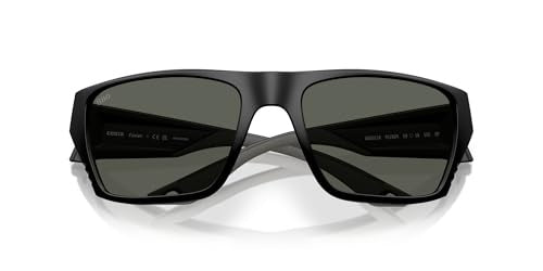 81548115 Finlet 580G Glass Polarized Sunglasses for Men - Matte Black & Gray - Large