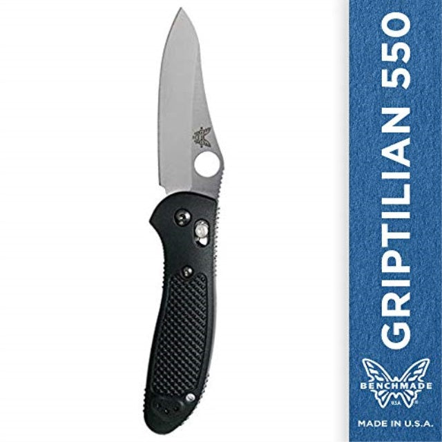 Benchmade 550-S30V Griptilian Knife with Axis, Black