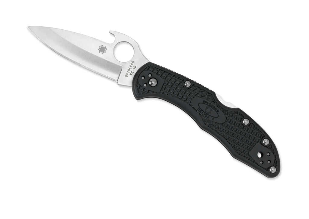Spyderco Delica 4 Emerson Opener Lightweight Black Pocket Knife