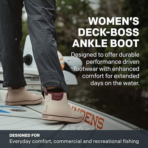 Grundens Women's Deck-Boss Ankle Boots, in Gulf Blue, Size 9 | by West Marine