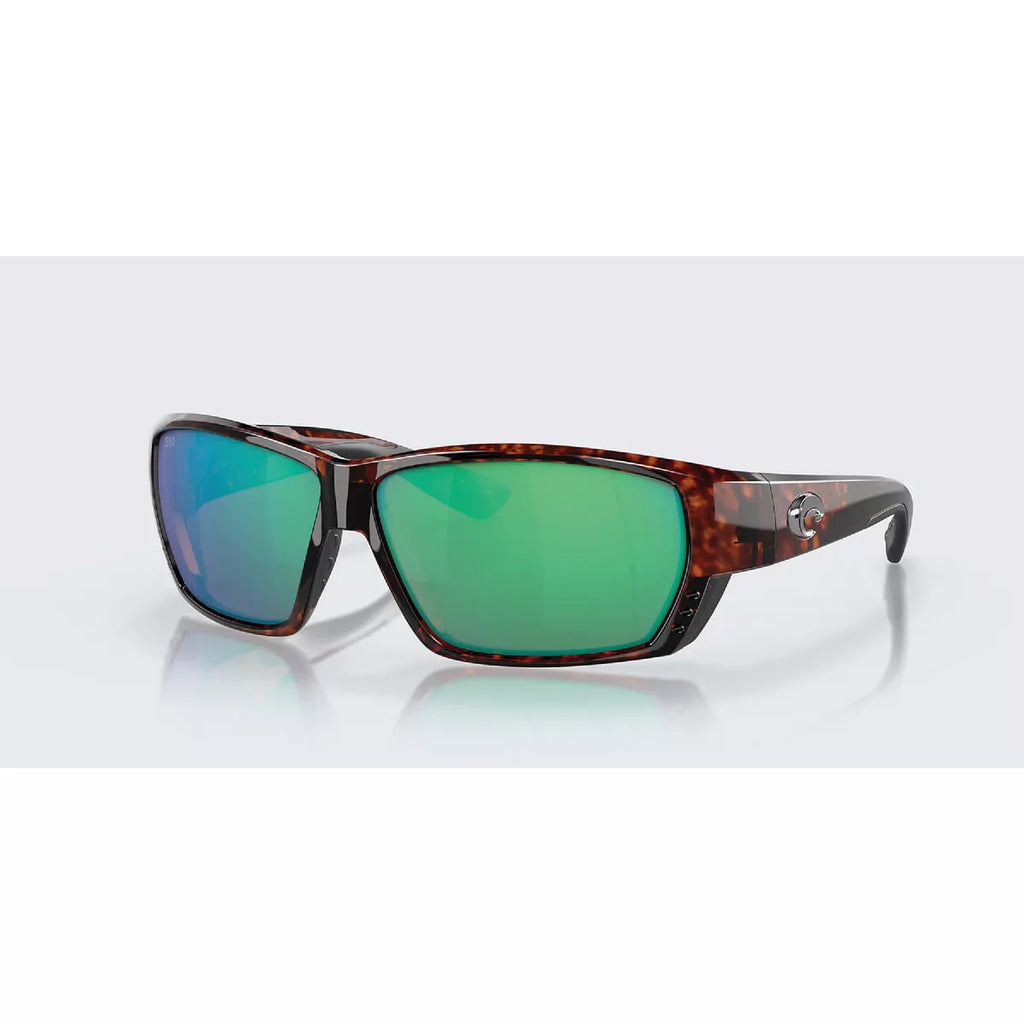 Costa Tuna Alley 580G Polarized Sunglasses, Tortoise/Green Mirror