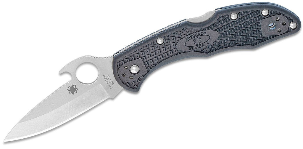 Spyderco Delica 4 Emerson Opener Lightweight Black Pocket Knife