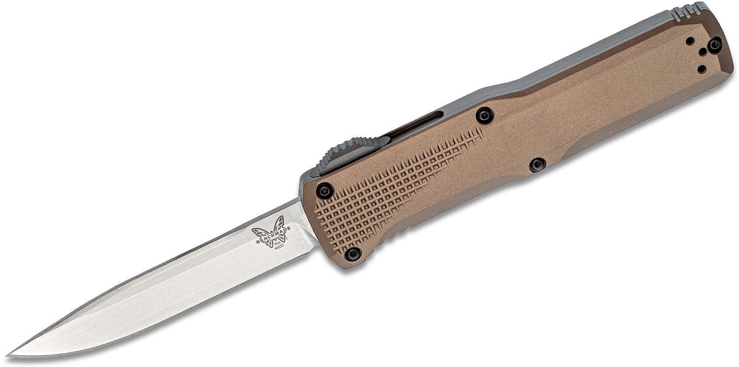 Benchmade 4600 Phaeton Automatic Knife, 3.45 in, OD Green