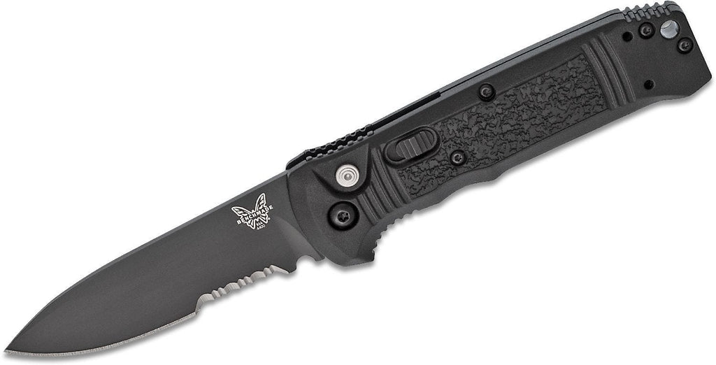 Benchmade Casbah AUT Drop Point Serrated Black Grivory 4400SBK