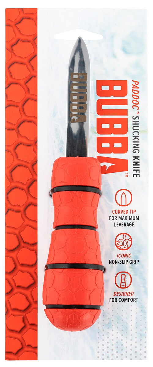 Bubba Blade Shucking Knife, 2in Stainless Steel, Red/Black Handle