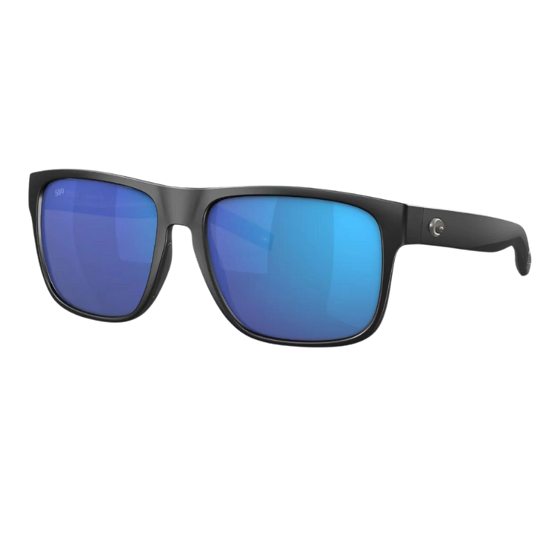 Costa Spearo XL Polarized Sunglasses Matte Black/Blue Mirror