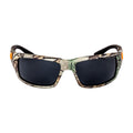 Costa Del Mar Fantail Gray 580P Polarized Wrap Men's Sunglasses TF 69 OGP