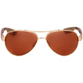 Costa Del Mar Womens Loreto Polarized Aviator Sunglasses  Rose Gold & Copper - 56 Mm