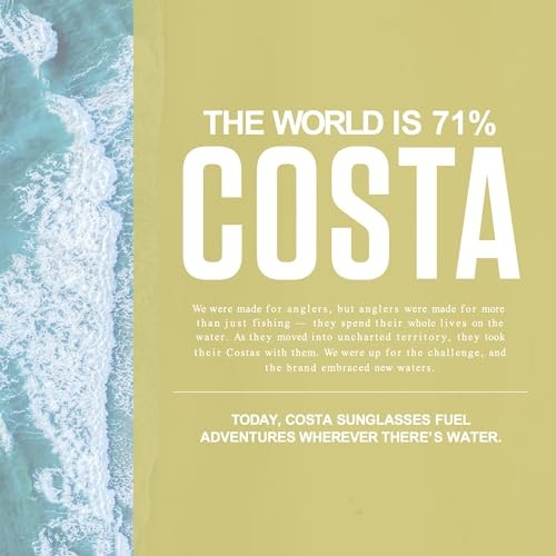 Costa Del Mar Blackfin Pro Polarized 907816 Men's Sunglasses Green Size 60