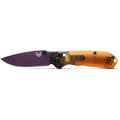Benchmade Blue Class Mini Freek Shot Show Folding Knife, 3in, CPM-M4 High Speed Steel, Amber, ULTEM, 565PL-2501