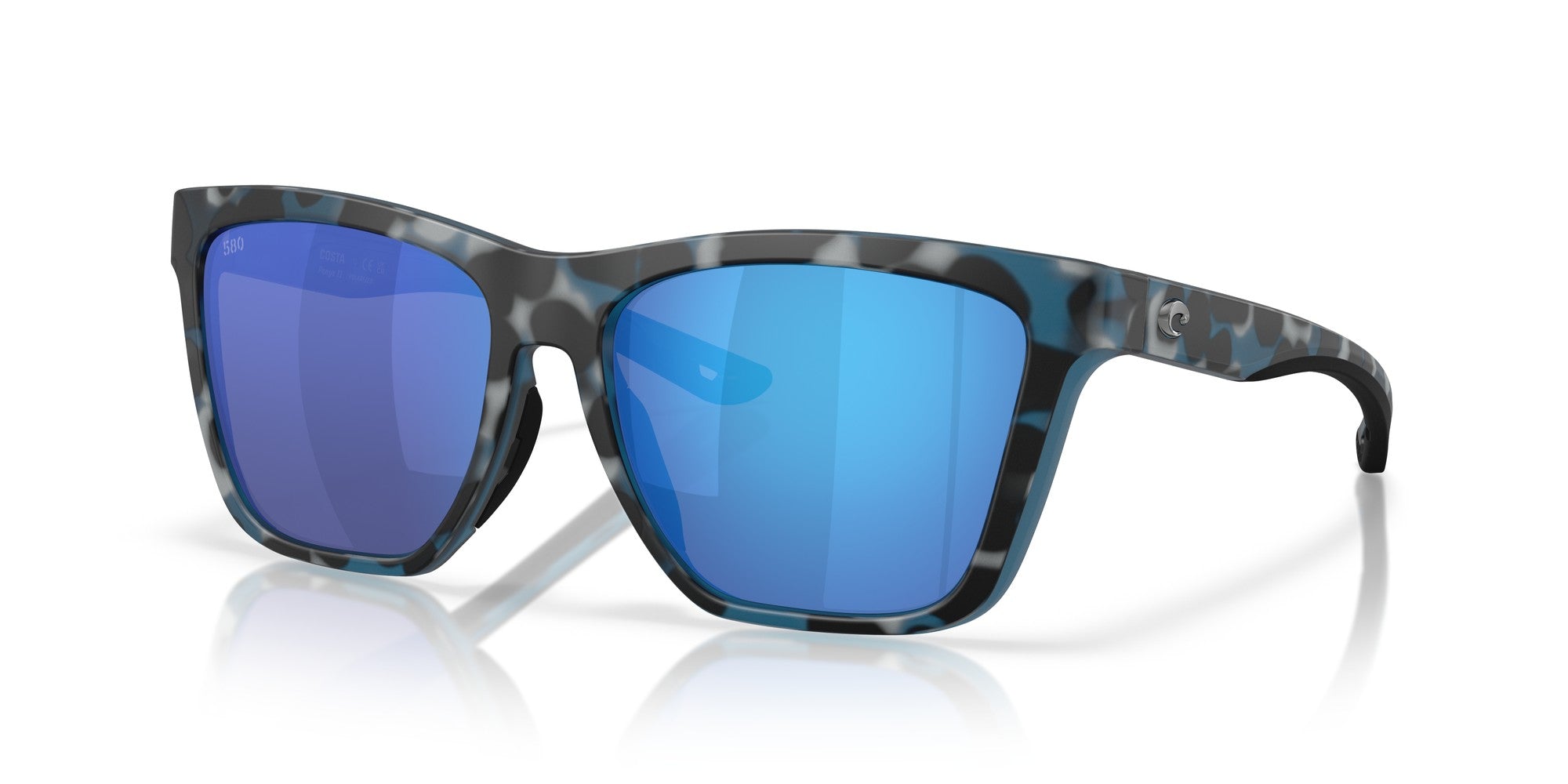 Costa Panga II 580G Polarized Sunglasses, Blue Mirror Lens