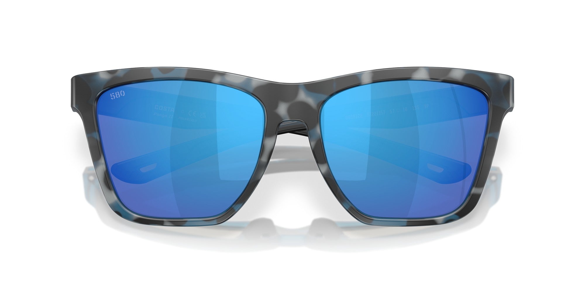 Costa Panga II 580G Polarized Sunglasses, Blue Mirror Lens