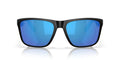 Costa Los Alijos 580G Polarized Sunglasses, Matte Black/Blue Mirror