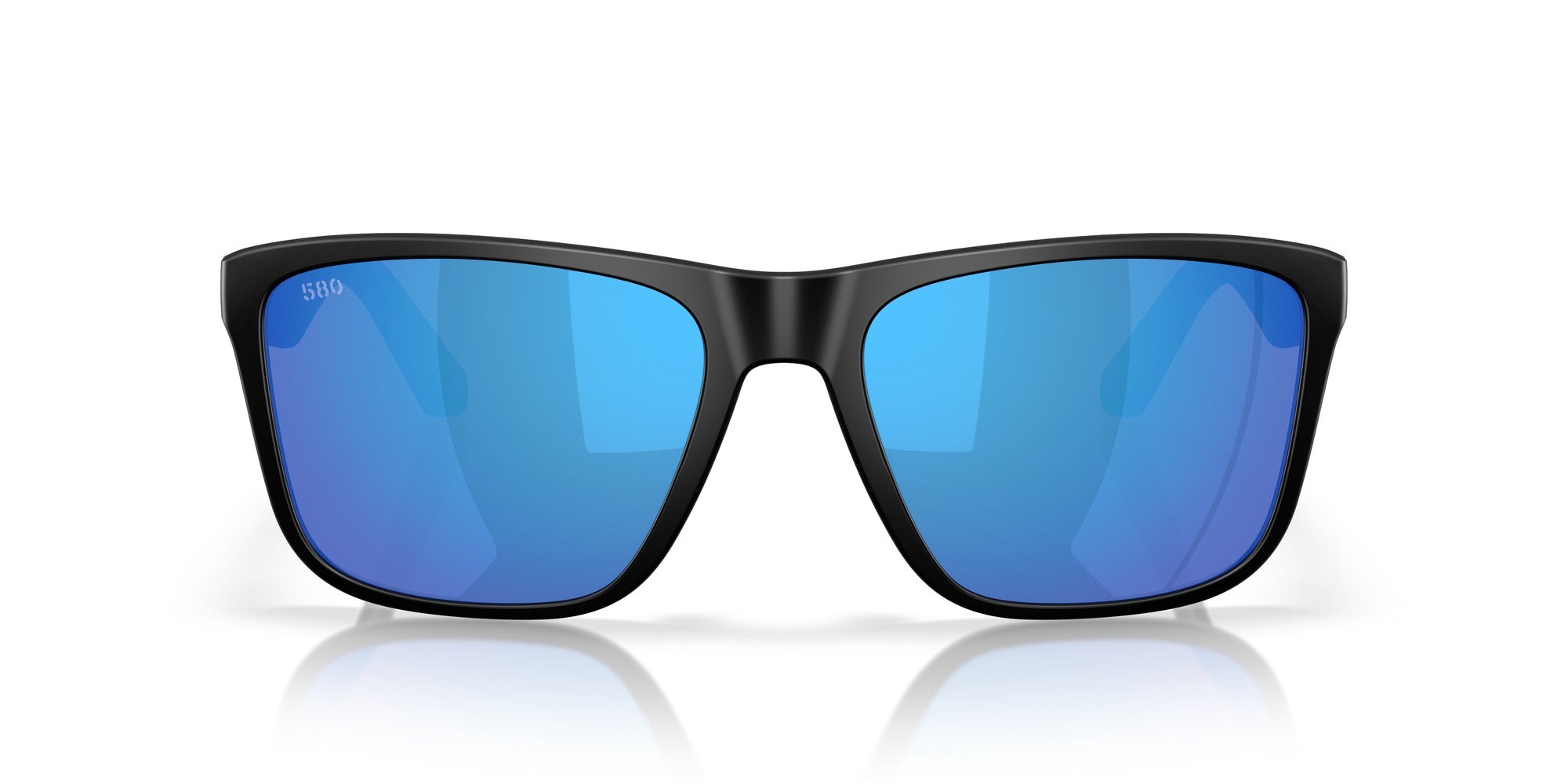Costa Los Alijos 580G Polarized Sunglasses, Matte Black/Blue Mirror