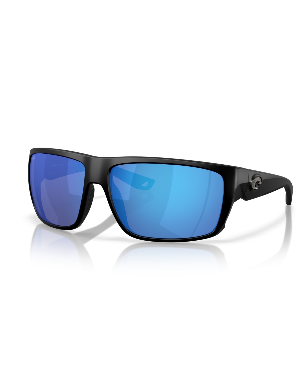 Costa 580G Polarized Sunglasses Matte Black/Blue Mirror One Size