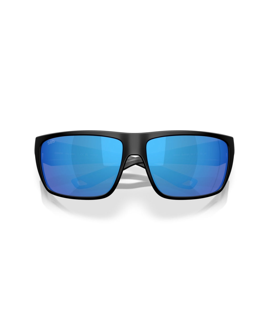 Costa 580G Polarized Sunglasses Matte Black/Blue Mirror One Size