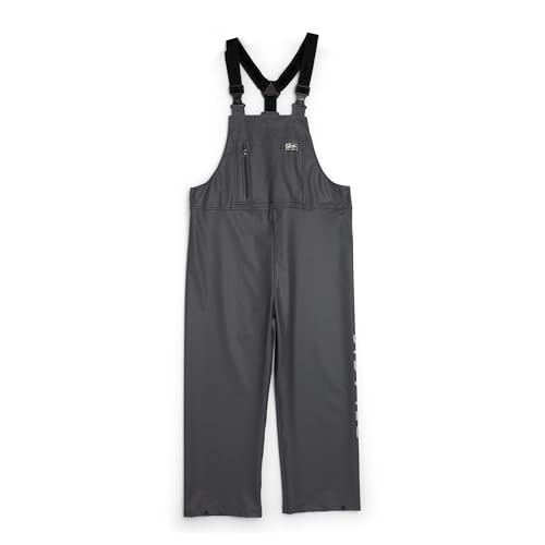 PELAGIC Men's Chubasco Rain Bib, Grey, Large
