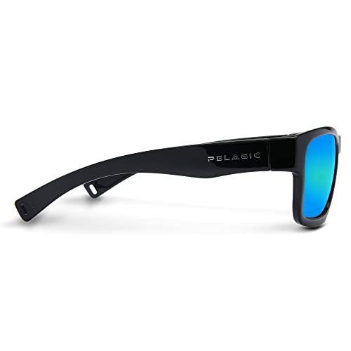 Pelagic Ballyhoo Polarized Sunglasses, in Black Frame/Blue Lens | by West Marine