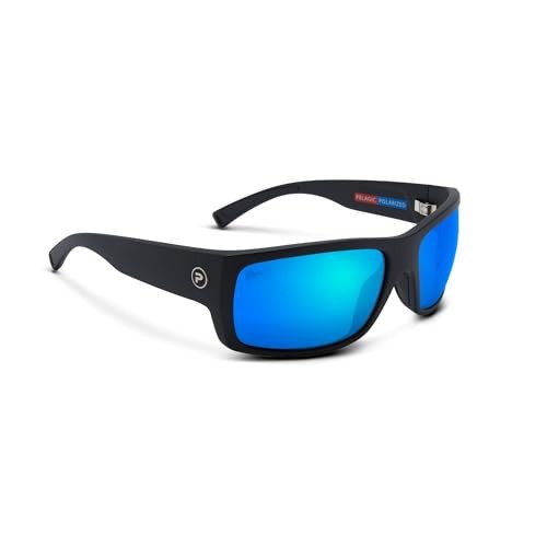 Pelagic Fish Whistle Polarized Sunglasses, in Black Frame/Blue Lens | by West Marine
