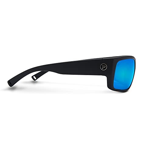 Pelagic Fish Whistle Polarized Sunglasses, in Black Frame/Blue Lens | by West Marine