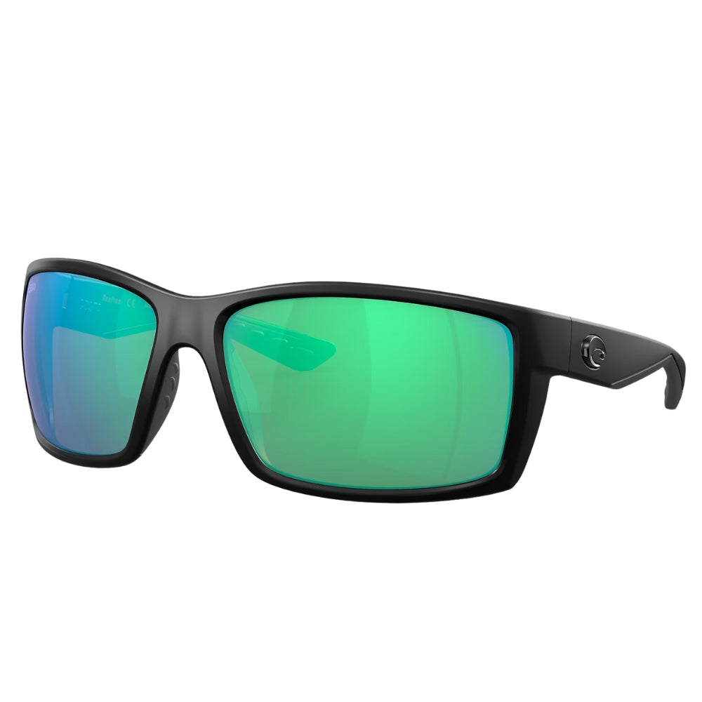 Costa Del Mar Reefton Polarized Sunglasses, XL, Green Lens