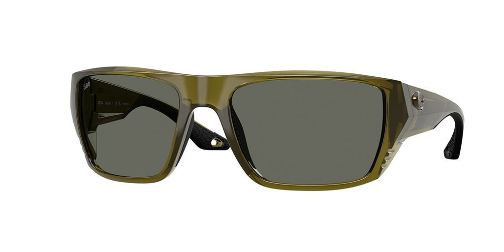 Costa Del Mar Finlet Polarized 911809 Men's Sunglasses Green Size 59