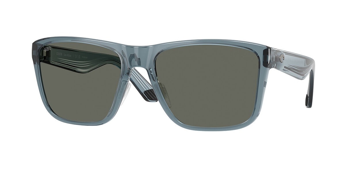 Costa Women's Los Alijos 580G Polarized Sunglasses, in Transparent Deep Blue Frame/Gray Lens | by West Marine