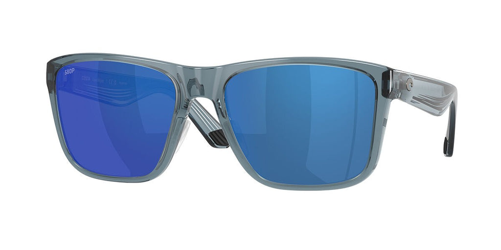 Costa Los Alijos 580P Polarized Sunglasses, in Translucent Deep Blue Frame/Blue Mirror Lens | by West Marine