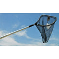 Joy Fish Landing Net 20  X 20  Hoop 6.5 -18  Handle Telescoping Black