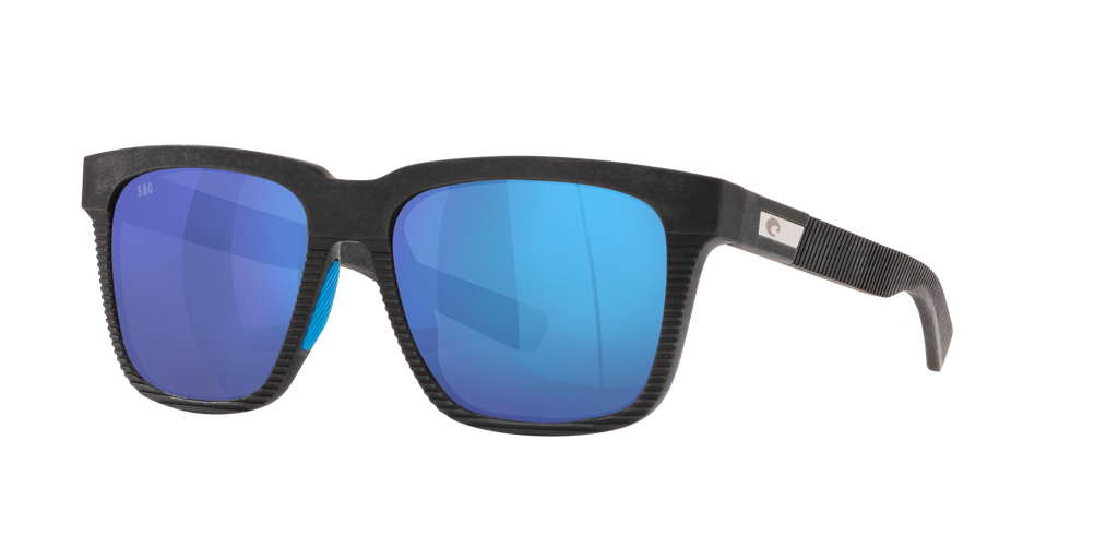 Costa Pescador 580G Polarized Sunglasses, Net Gray/Blue Mirror
