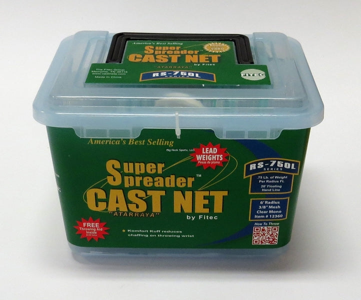 FITEC Super Spreader RS-750L Cast Net - 6 Ft. Radius