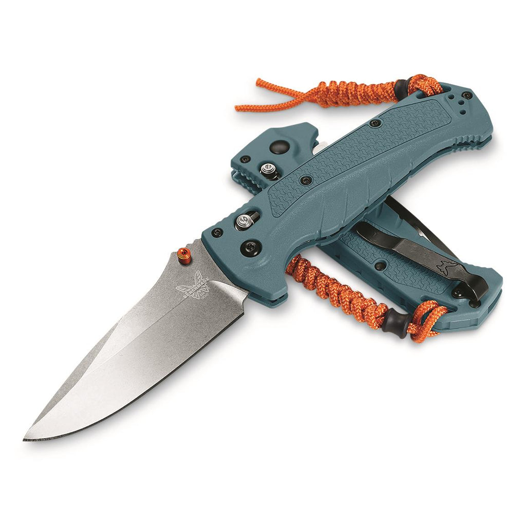 Benchmade 18060 Adira Outdoor Knife with Axis Lock, and Drop-Point Style Blade (Depth Blue)