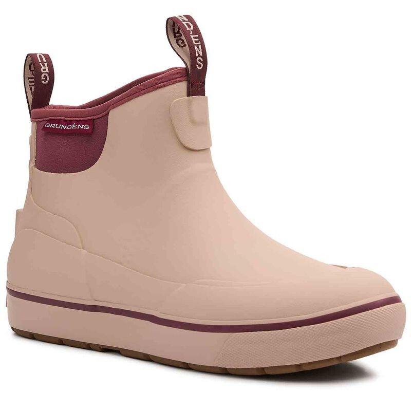 Grundens Women's Deck-Boss Ankle Boots, in Dusty Rose, Size 9 | by West Marine